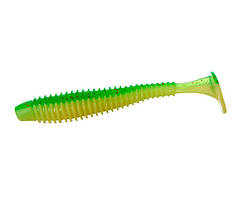 Віброхвіст Flagman Mystic Fish Fat 3.8" #1527 Lime/Lime Chartreuse