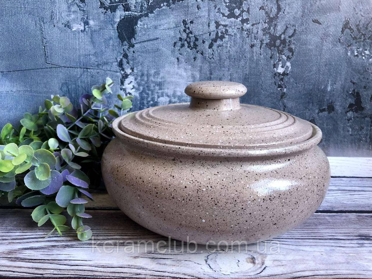 Ковбасник V 2 л із гранітним покриттям молочного кольору