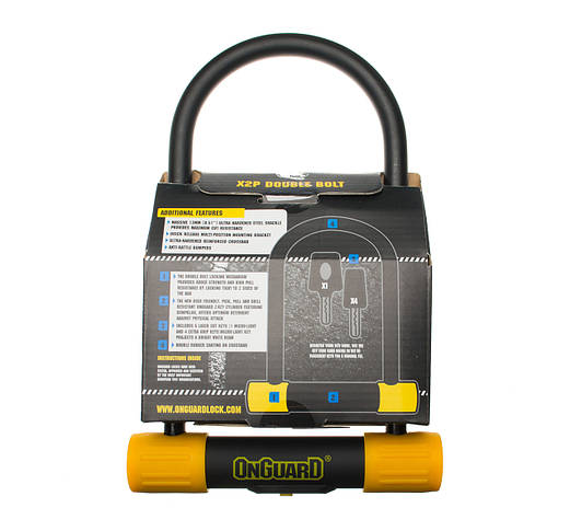Велозамок Onguard U-lock 8010 BULLDOG STD 115x230 Black Yellow, фото 4