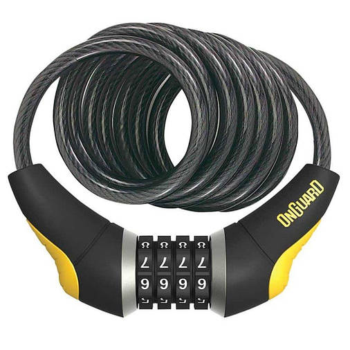 Велозамок кодовий Onguard 8031 DOBERMAN 185см х 12мм Black, фото 1