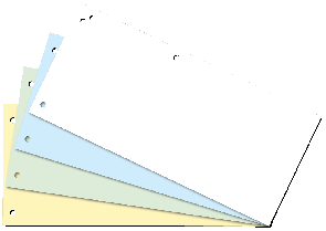 Індекс - роздільник 10,5х23см, картон, 100 шт., асорті