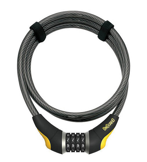 Велозамок кодовий Onguard 8042 AKITA 185см х 10мм Black, фото 1