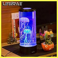 Лампа, Ночник со светодиодными медузами LED Jellyfish Mood Lamp