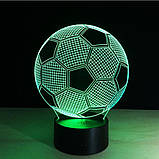 3D світильник, "М'яч", оригінальні подарунки для чоловіка, кращий подарунок чоловікові на день народження, фото 2