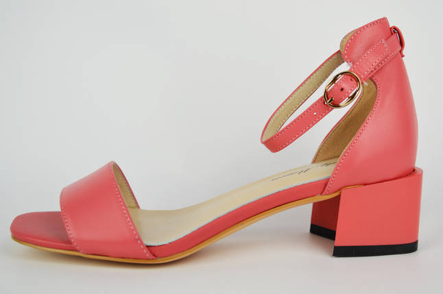 Босоніжки на невисокому каблуці Lady Marcia 18733 37 Рожевий шкіра 36, фото 1