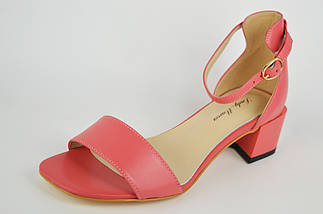 Босоніжки на невисокому каблуці Lady Marcia 18733 37 Рожевий шкіра 36, фото 2