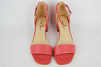 Босоніжки на невисокому каблуці Lady Marcia 18733 37 Рожевий шкіра 36, фото 4