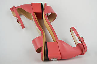 Босоніжки на невисокому каблуці Lady Marcia 18733 37 Рожевий шкіра 36, фото 5