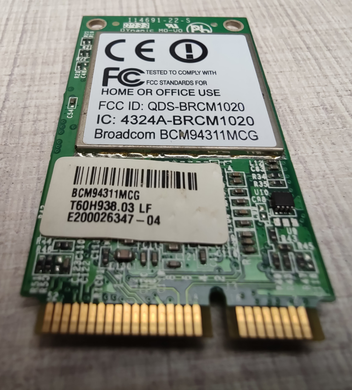 Wi-Fi модуль з ACER 5720G Broadcom BCM94311MCG