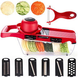Овочерізка ручна Mandoline Slicer 6 in 1 / Терка для овочів / Мультислайсер