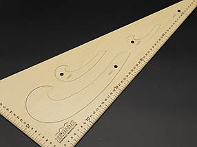 Дерев'яні лінійки. Набір лекал., фото 4