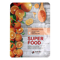 Тканевая маска для лица с апельсиновым экстрактом Eyenlip Super Food Mask Orange 23 мл.