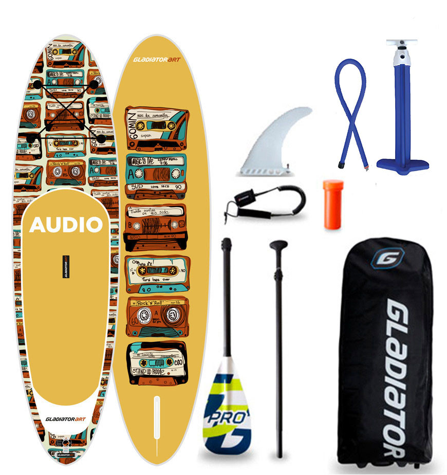 Сапборд GLADIATOR ART 10'6" x 32" 90TH 2021 — надувна дошка для САП серфінгу, sup board