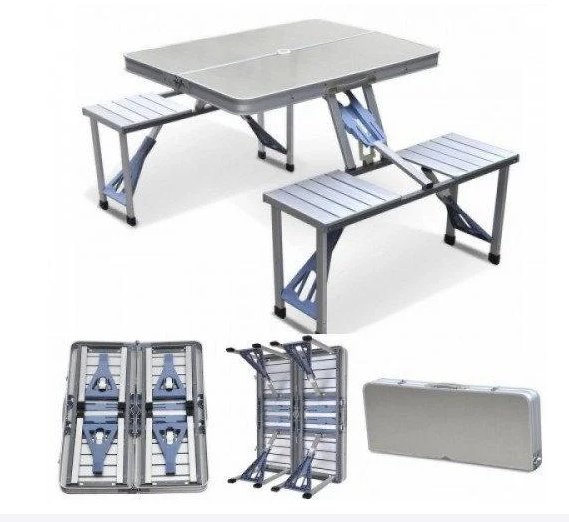 ОПТ Стіл Picnic Table Складаний алюмінієвий стіл для пікніка зі стільцями
