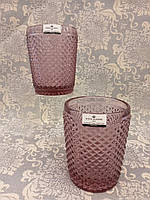 Набір склянок низьких 4шт рожеві Bicos  49001548