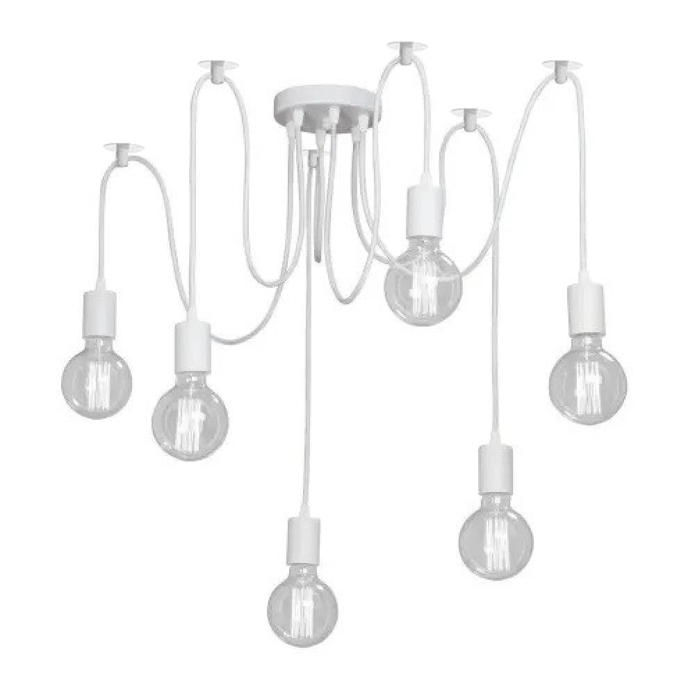 Підвісна люстра павук біла 6 ламп Spider NL 149-6W, фото 1