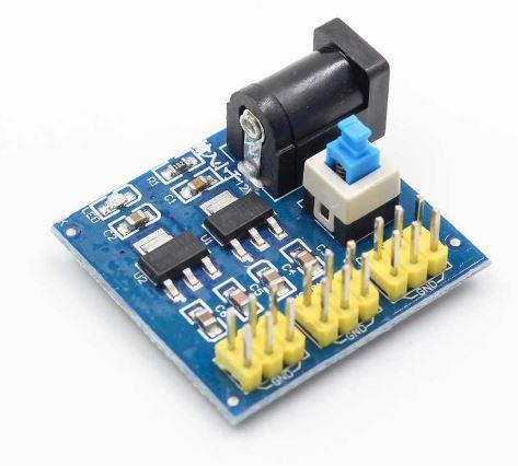 DC/DC перетворювач напруги DC in 7-12В out 3.3В/5В