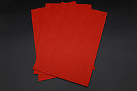 Красный Фетр для рукоделия и поделок 2 мм. жесткий Декоративная ткань для дизайна и декупажа