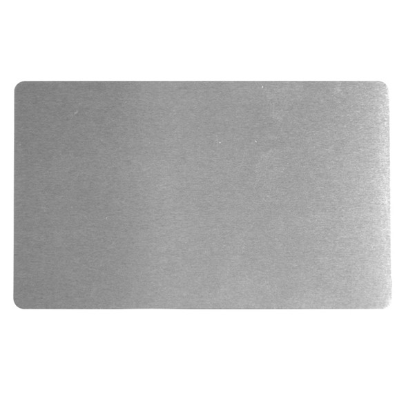 Візитка металева для сублімації (срібло) 0.45 мм