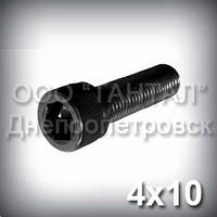 Гвинт М4х10 шестигранний шліц ГОСТ 11738-84 (DIN 912, ISO 4762) з циліндричною головкою
