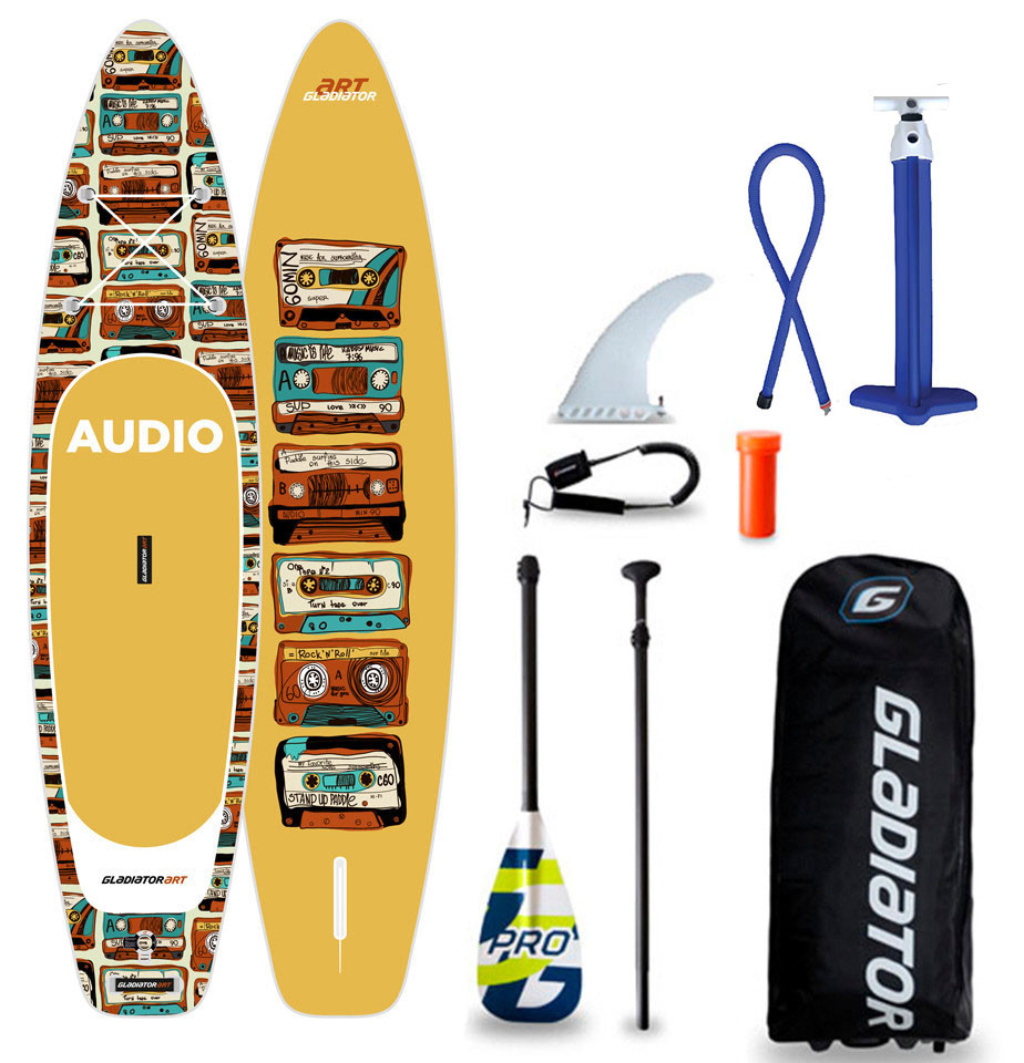 Сапборд GLADIATOR ART 11'2" x 30" 90TH 2021 — надувна дошка для САП серфінгу, sup board
