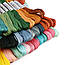 Набір ниток муліне 100 шт муліне для вишивання Кольору різні дмс МІКС Нитки для вишивки і рукоділля, фото 9