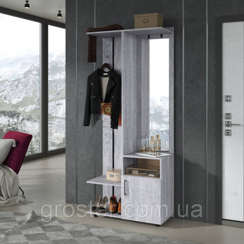 Передпокій Фрегат. Вішалка з дзеркалом і тумбою, фото 1