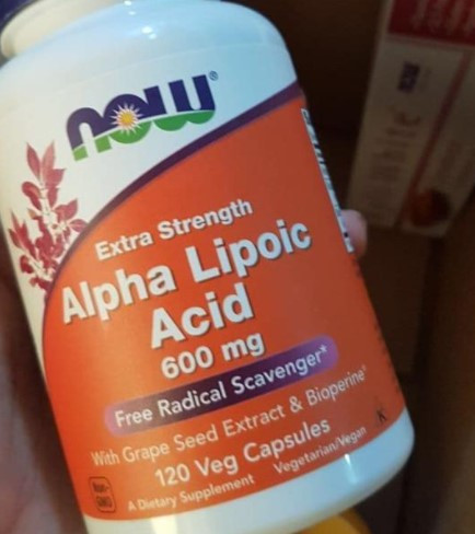 Альфа-ліпоєва кислота NOW Alpha Lipoic Acid 600 mg Extra Strength 120 кап