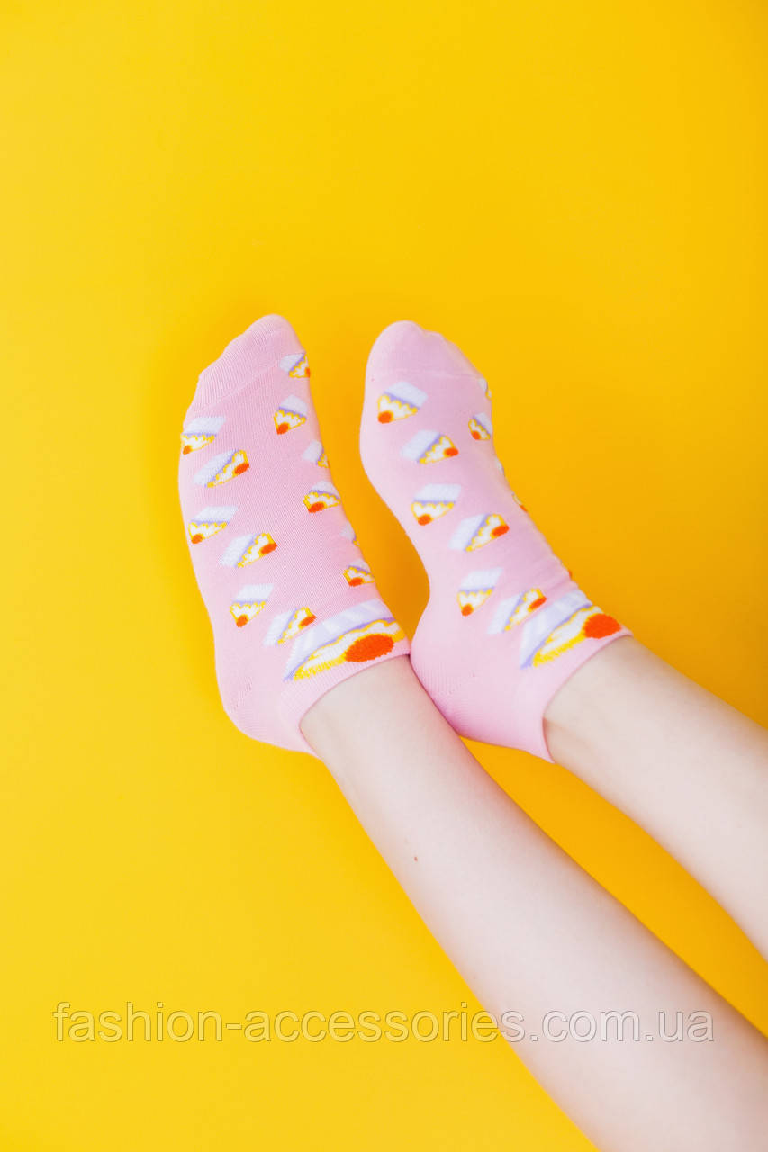 Котонові шкарпетки 35-41 рожеві CUPCAKE, фото 1