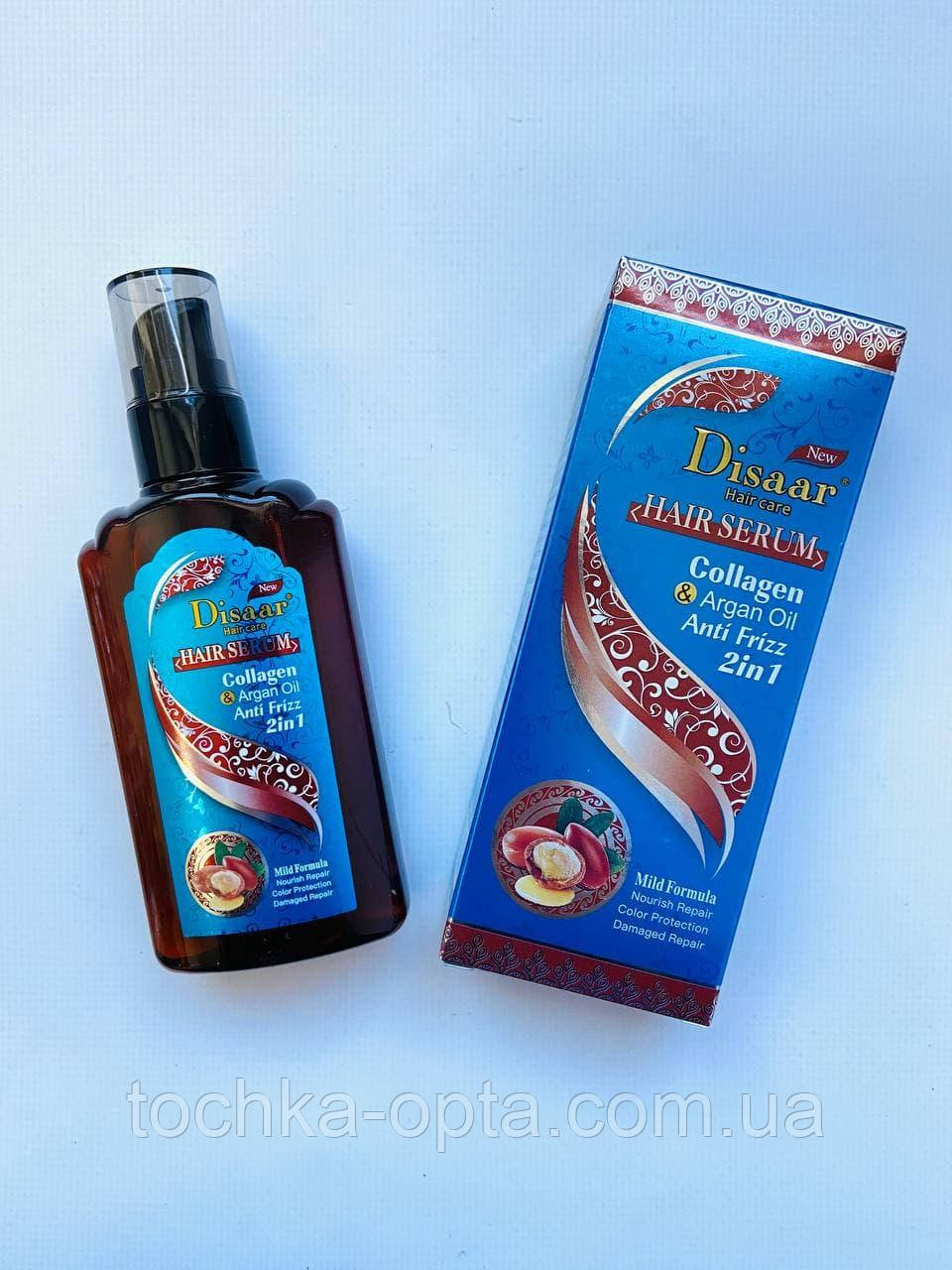 Сироватка для волосся Collagen, Argan Oil Antifreeze 2в1 (Disaar), фото 1