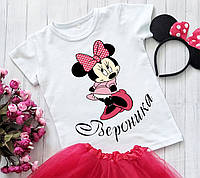 Детская Футболка Minnie Mouse (Минни Маус) Именная / Дитяча Футболка Minnie Mouse (Мінні Маус) Іменна
