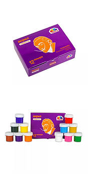 Фарби акрилові 12 кольорів 10 мл,  "ГАММА'UA"Творчість"