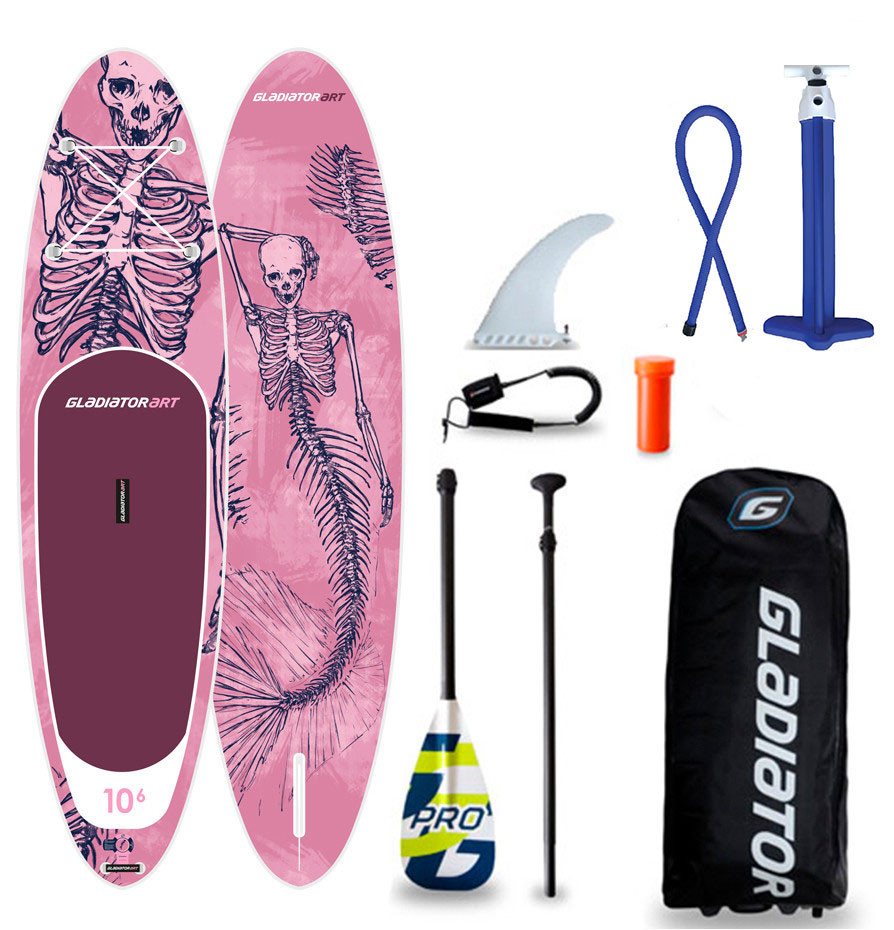 Сапборд Gladiator ART 10'6" x 32" MERMAID 2021 — надувна дошка для САП серфінгу, sup board