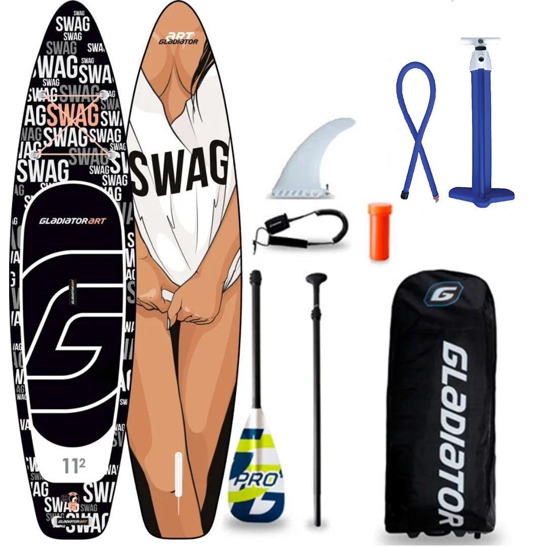 Сапборд Gladiator ART 10'6" x 32" SWAG 2021 — надувна дошка для САП серфінгу, sup board