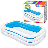 Дитячий надувний басейн Intex 262*175*56 см Сімейний великий наливний для дому, дачі та дітей 56483, фото 3