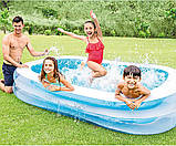 Дитячий надувний басейн Intex 262*175*56 см Сімейний великий наливний для дому, дачі та дітей 56483, фото 5