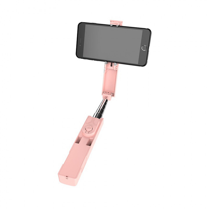 Селфи-монопод Borofone BY4 Wireless selfie stick Розовый - фото 1 - id-p1383053197