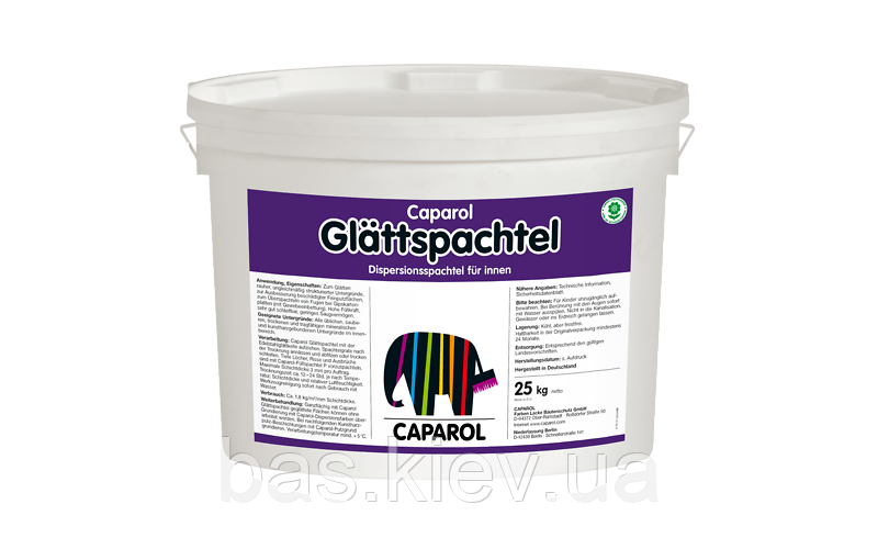Шпатлівка Caparol Glättspachtel (Капарол Глатшпахель) , 25 кг