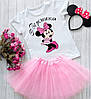 Дитяча футболка та спідниця кішечка.  Костюм для дівчинки на фотосесію, фото 5