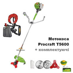 Мотокоса Procraft T5600 +комплектуючі