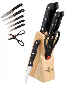 Набір ножів з нержавіючої сталі на підставці Bohmann BH 5102 AS 7 предметів