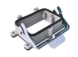 Корпус для промислового роз'єму багатоконтактного багатополюсного типу HDC (Heavy Duty Connectors) 48P+E / 16A / 500V, накладної для контактів "мама"