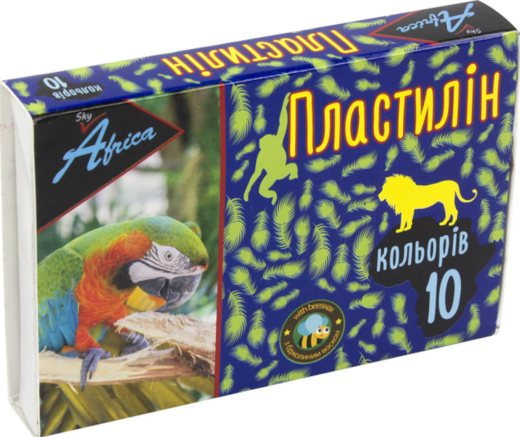 Пластилін AFRICA sky, 10 кольорів