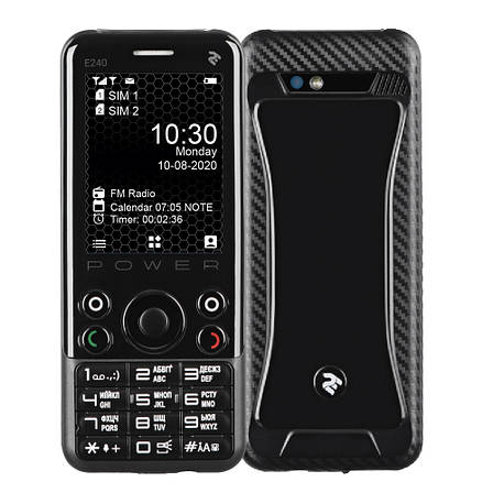 Мобільний телефон 2E E240 Power DualSim Чорний, фото 1