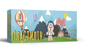 Пластилін Мішутка 8 кольорів
