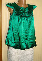 Блузка женская зеленая на подкладке New Look (Размер 44 (S))