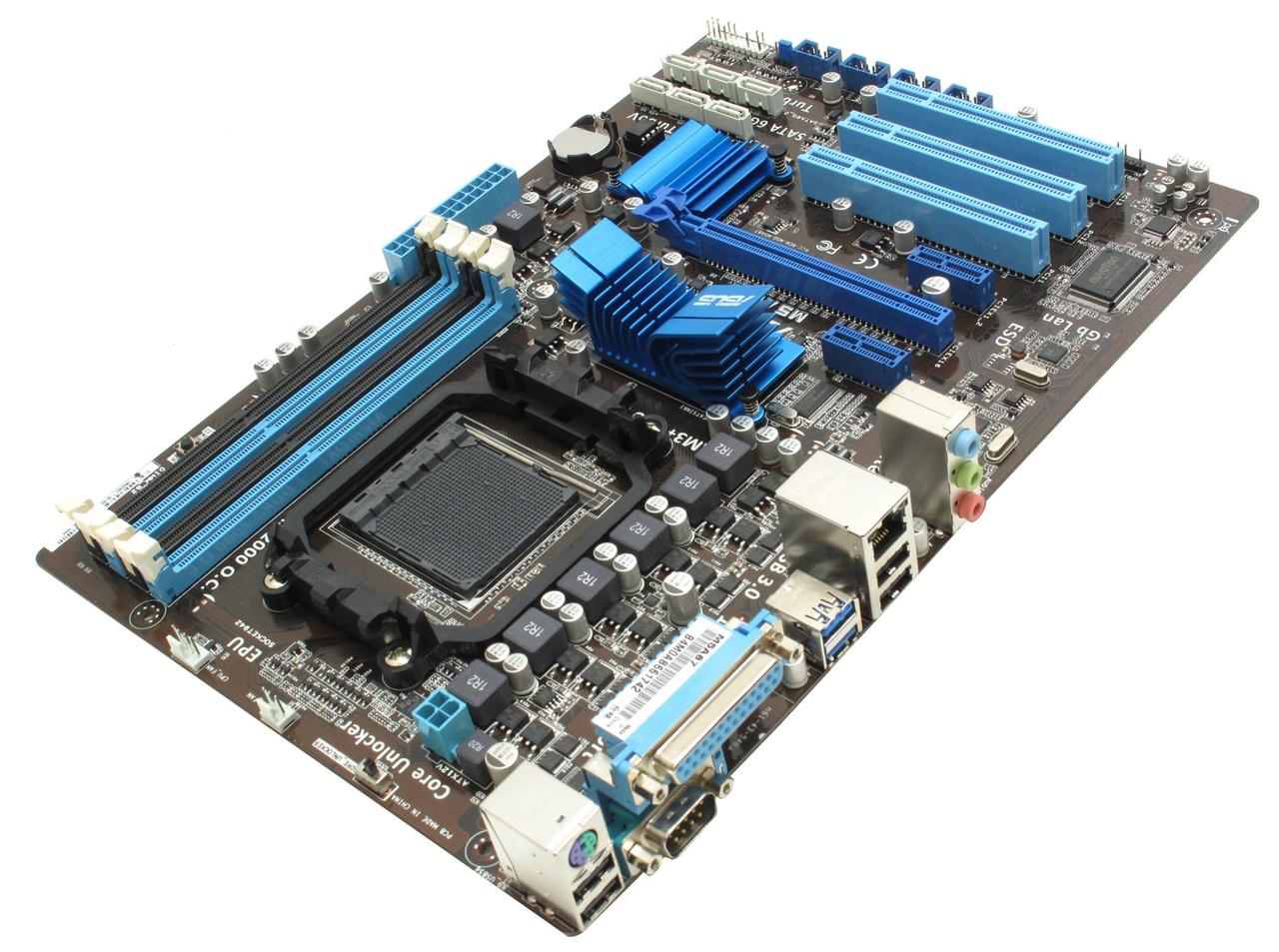 Материнская плата ASUS M5A87 Socket AM3+ (б/у) +планка