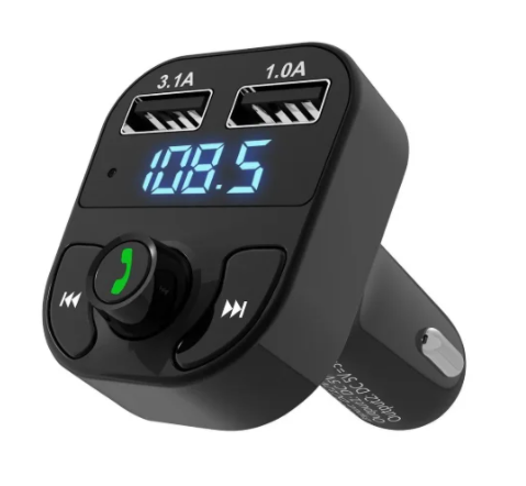 ФМ-модулятор FM трансмітер CAR X8 з Bluetooth MP3 Чорний (KG-2232)