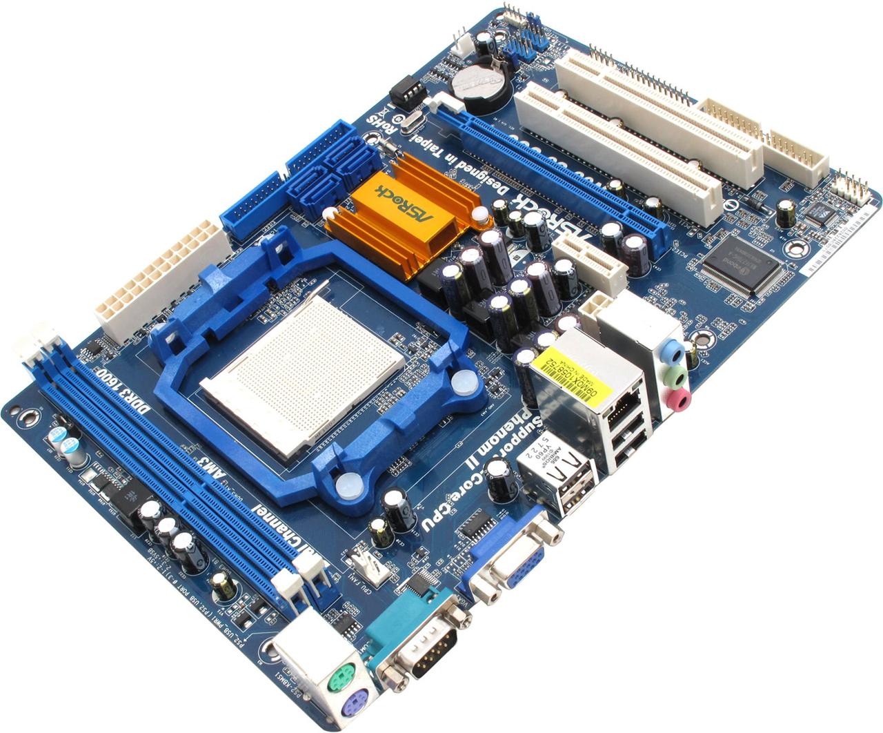 Материнська плата ASRock N68-S3 UCC Socket AM3 (б/у) +планка