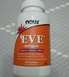 Мультивітамінний комплекс для жінок NOW Foods Eve 180 гельових капсул, фото 5